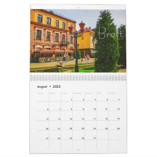 Vitryssland Architecture liggande Minsk Brest Kalender