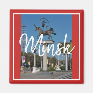 Vitryssland Arkitektur Minsk Stadvy Magnet