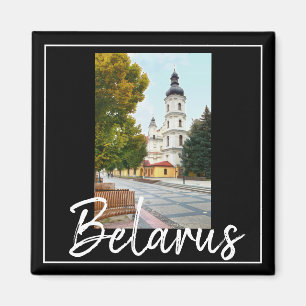 Vitryssland Arkitektur Pinsk Stadspanorama Magnet