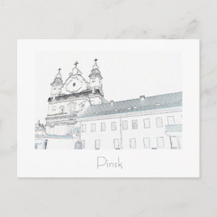 Vitryssland Belarus Пінск Pinsk Пинск Julkort Vykort