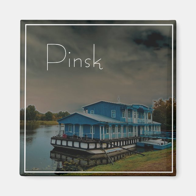 Vitryssland Belarus Пinsk Пінск Arkitektur Magnet (Framsidan)