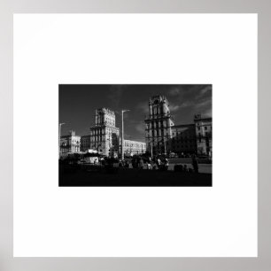 Vitryssland Belarus Minsk Мінск Arkitektur Affisch