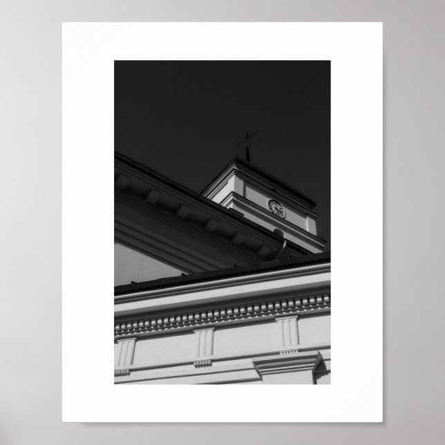 Vitryssland Belarus Minsk Мінск Arkitektur Affisch (Framsidan)