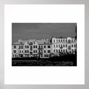 Vitryssland Belarus Minsk Мінск Arkitektur Affisch