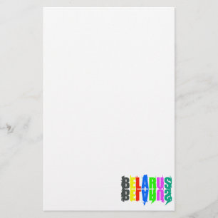 Vitryssland Colorful Lycklig Brev Brevpapper