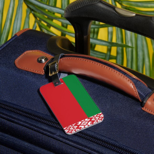 Vitryssland flagga bagagebricka (Framsida Insitu 1)