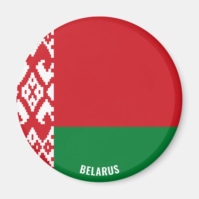 Vitryssland Flagga Charming Patriotic Magnet (Framsidan)
