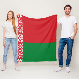 Vitryssland flagga fleecefilt