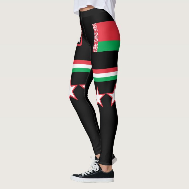 Vitryssland Flagga Leggings (Vänster)