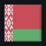 Vitryssland Flagga Magnet<br><div class="desc">Anpassade World Flagga Products ( i världen) - Lägg gärna till din egen text.</div>