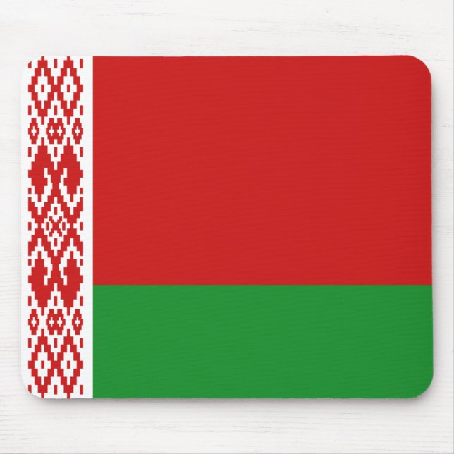 Vitryssland flagga Mousepad Musmatta (Framsidan)