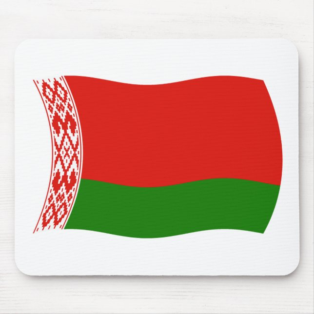 Vitryssland Flagga Mousepad Musmatta (Framsidan)