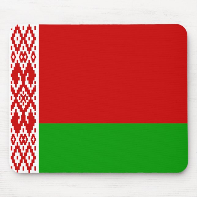 Vitryssland flagga Mousepad Musmatta (Framsidan)