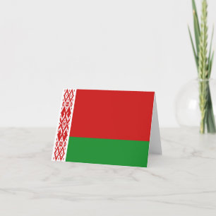 Vitryssland Flagga Notecard Kort