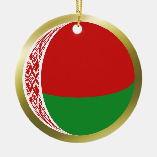 Vitryssland Flagga Ornament (Framsidan)