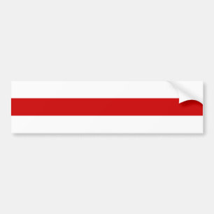 Vitryssland Flagga (Röd och vit) Bildekal