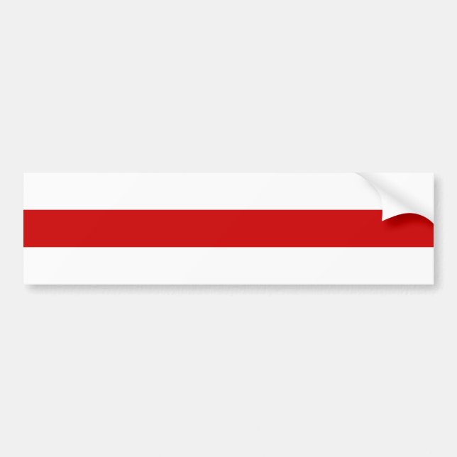 Vitryssland Flagga (Röd och vit) Bildekal (Framsidan)