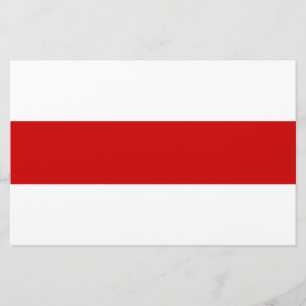 Vitryssland Flagga (Röd och vit) Brevpapper