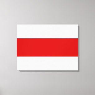 Vitryssland Flagga (Röd och vit) Canvastryck