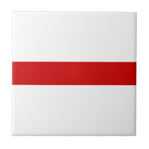Vitryssland Flagga (Röd och vit) Kakelplatta