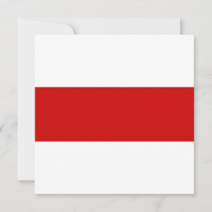 Vitryssland Flagga (Röd och vit) Kort