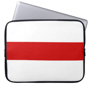 Vitryssland Flagga (Röd och vit) Laptop Fodral