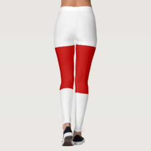 Vitryssland Flagga (Röd och vit) Leggings