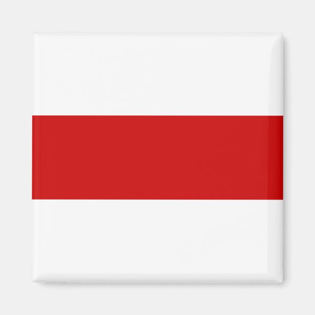 Vitryssland Flagga (Röd och vit) Magnet (Framsidan)