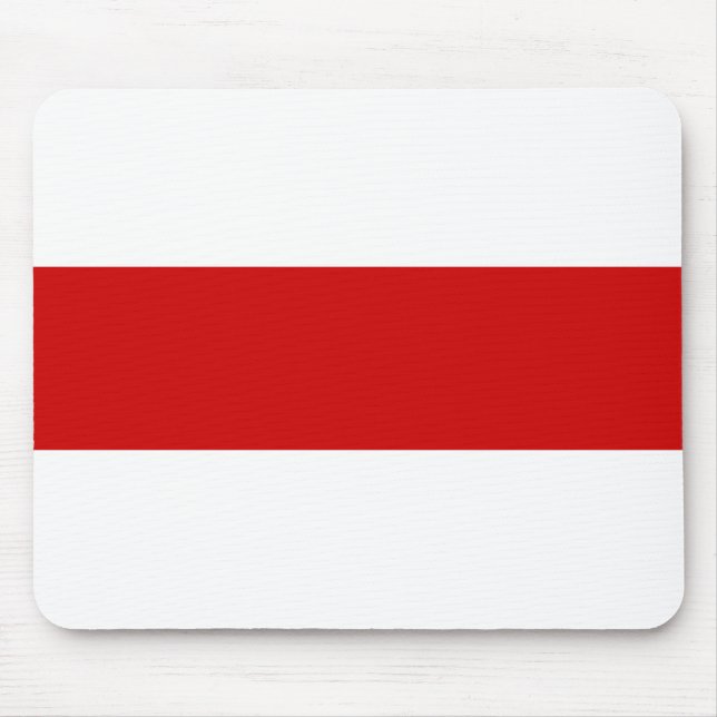 Vitryssland Flagga (Röd och vit) Musmatta (Framsidan)
