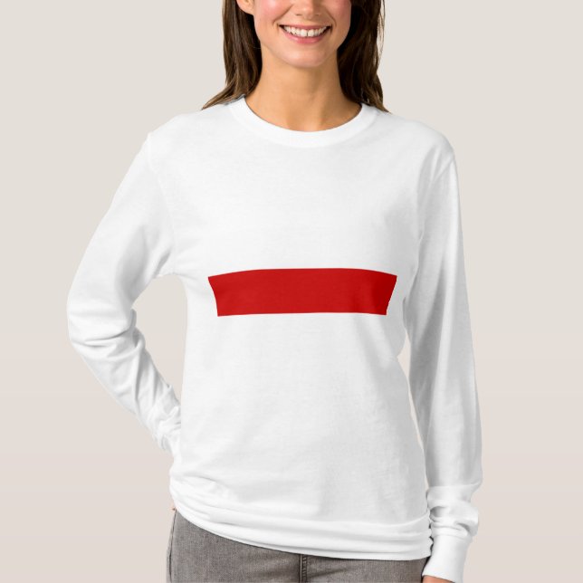 Vitryssland Flagga (Röd och vit) T Shirt (Framsida)