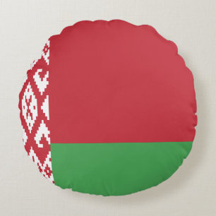Vitryssland Flagga Rund Kudde