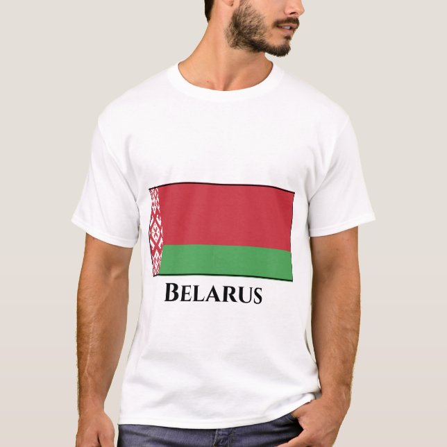 Vitryssland Flagga T Shirt (Framsida)