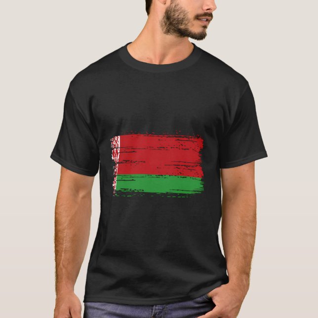 Vitryssland Flagga T Shirt (Framsida)