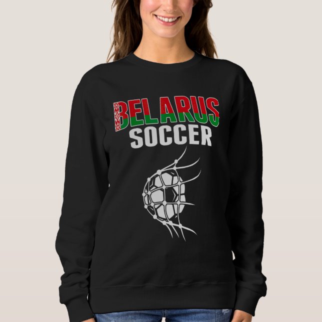 Vitryssland Fotboll Boll I Nätet  Vitryska Fotboll T Shirt (Framsida)