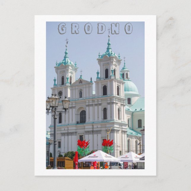 Vitryssland Grodno Stad Landskapsarkitektur Stadsa Vykort (Framsida)