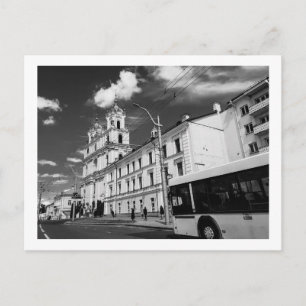 Vitryssland Grodno stadsbild stadsutsikt arkitektu Vykort