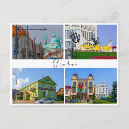 Vitryssland Grodno Stadspanorama Stadsgata Arkitek Vykort