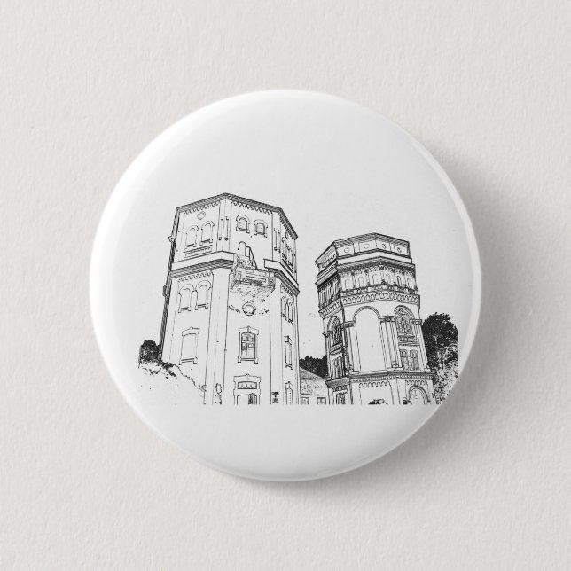 Vitryssland Grodno Vatten Torn Knapp (Framsida)