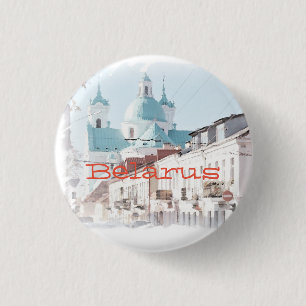 Vitryssland Hrodna Grodno Arkitektur Knapp Pin