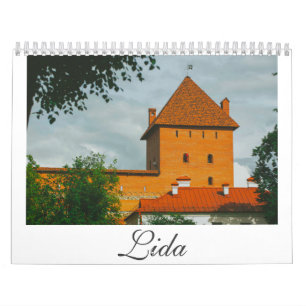 Vitryssland Lida Architecture Landscape City Stree Kalender
