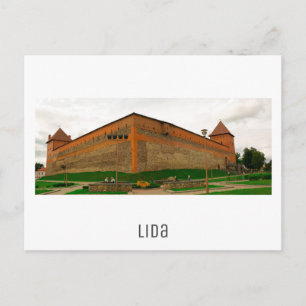 Vitryssland Lida stadsbild Stad Slott Arkitektur Vykort