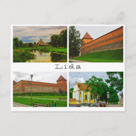Vitryssland Lida stadsbild stadsarkitektur Vykort