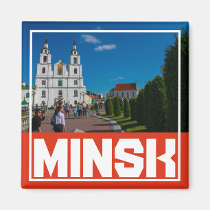 Vitryssland Minsk М и н с к arkitektur Cityscape M Magnet