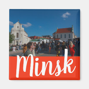 Vitryssland Minsk М и н с к arkitektur Cityscape M Magnet