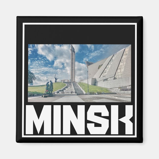 Vitryssland Minsk Architecture Cityscape Magnet (Framsidan)