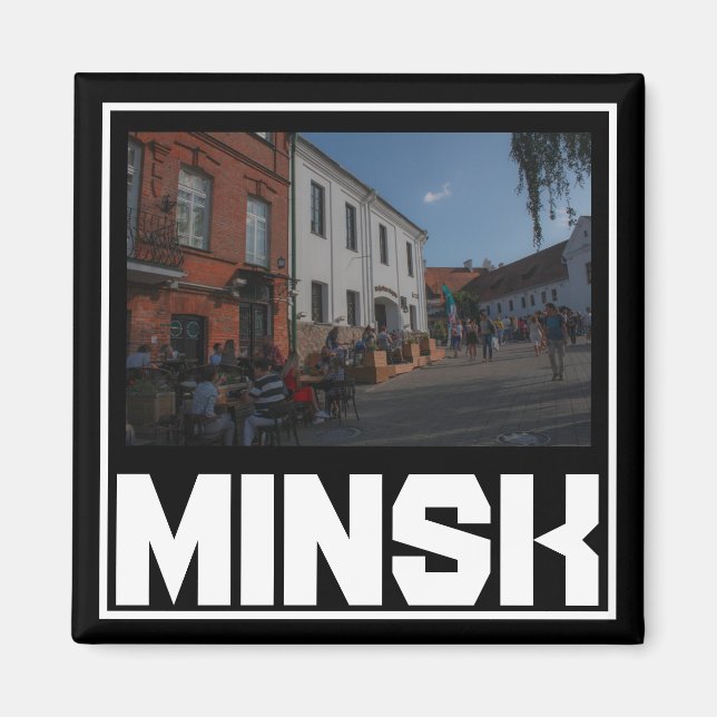 Vitryssland Minsk Architecture Cityscape Magnet (Framsidan)