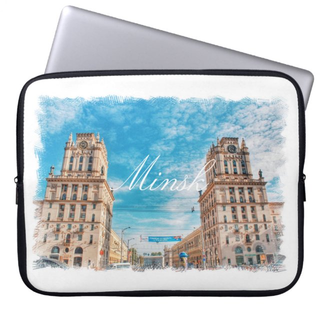 Vitryssland Minsk Architecture Laptop sleeve Cover (Framsidan)