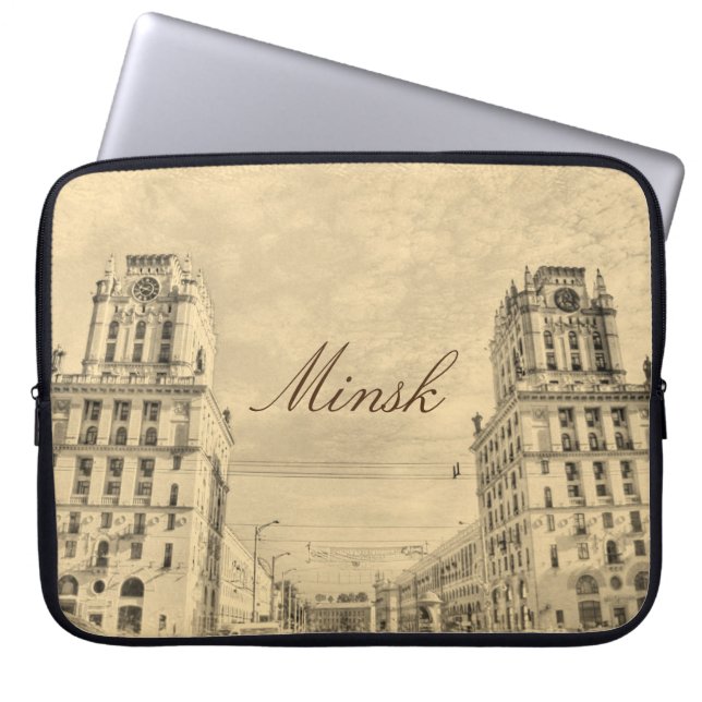 Vitryssland Minsk Architecture Laptop sleeve Cover (Framsidan)