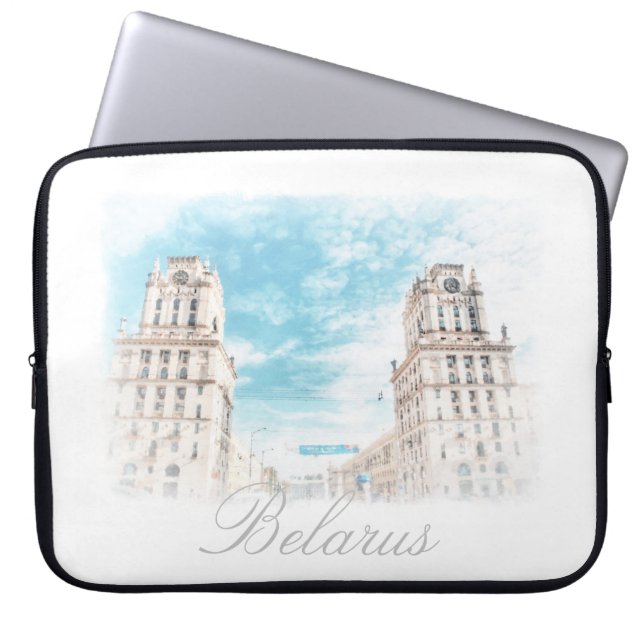 Vitryssland Minsk Arkitektur Bärbar datorskydd Laptop Fodral (Framsidan)