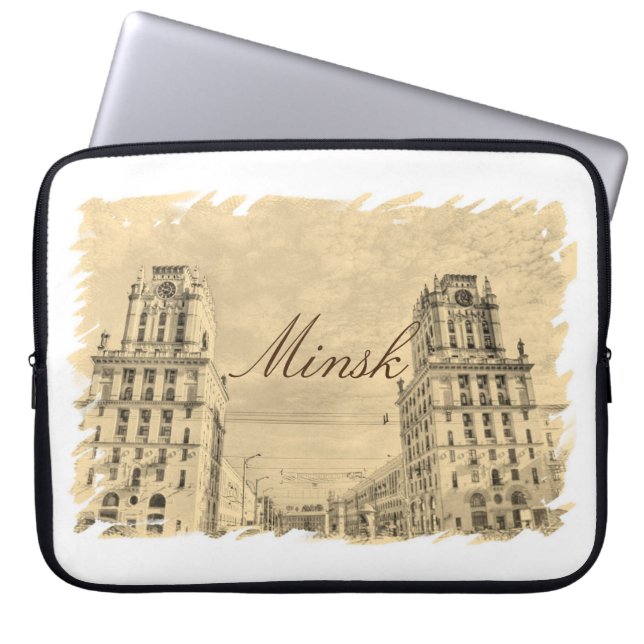 Vitryssland Minsk Arkitektur Bärbar datorskydd Laptop Fodral (Framsidan)